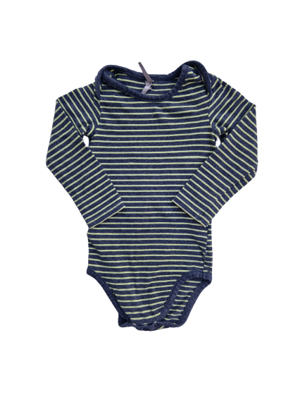 Body gris rayure jaune 24 mois