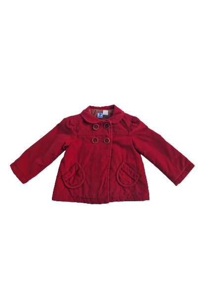 Veste chaude rouge  12-18 mois