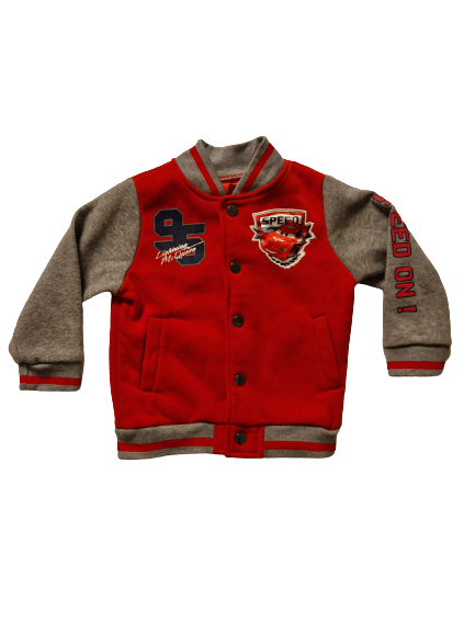 Blouson rouge en molleton 3 ans
