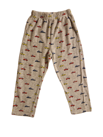 Pyjama rouge et gris en velours 5 ans