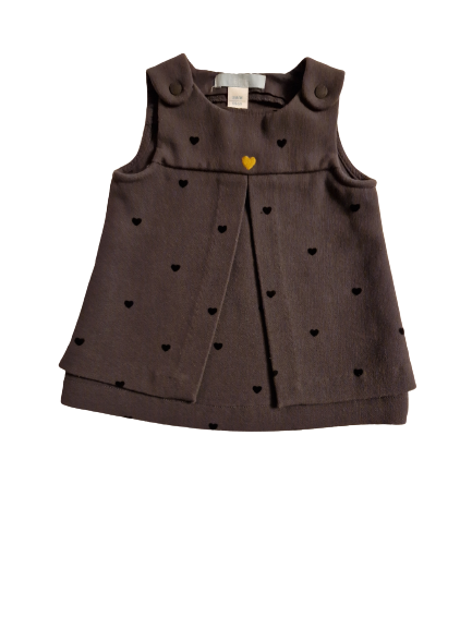 Robe grise sans manche 3 mois