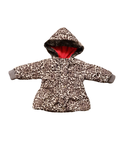 Doudoune léopard à capuche doublé 6 mois