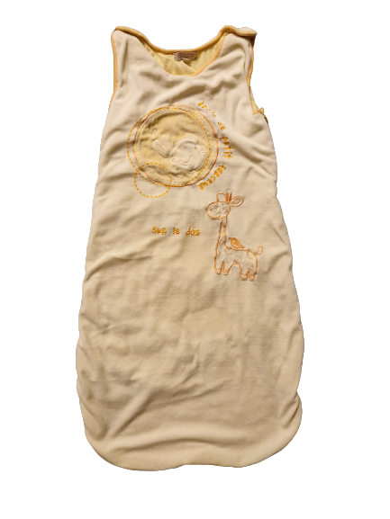 Gigoteuse écru en velours 6 mois-3 ans