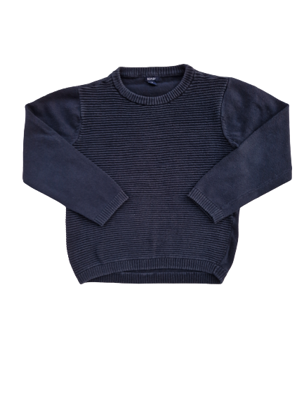 Pull bleu en maille 6 ans
