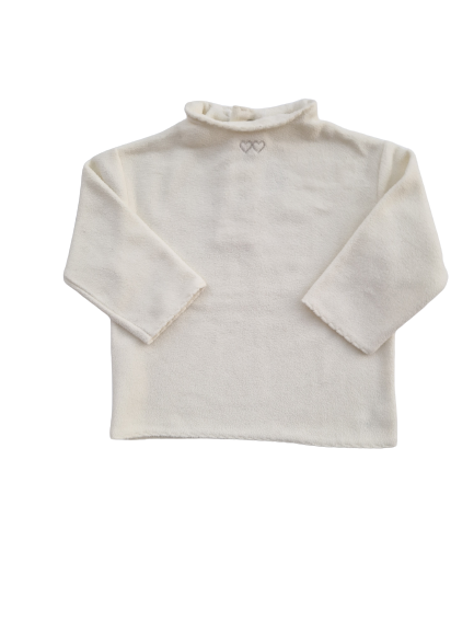Pull polaire écru 12 mois