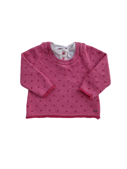 Pull rose 6 mois