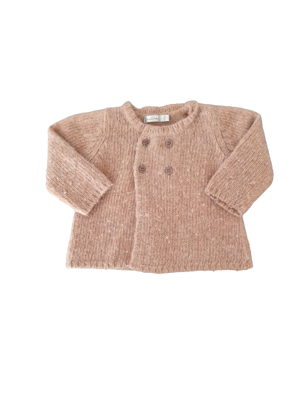 Gilet camel en maille 12 mois