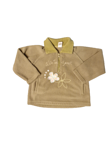 Pull polaire vert 18-24 mois