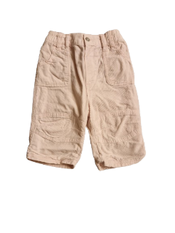 Pantalon rose en velours 6 mois