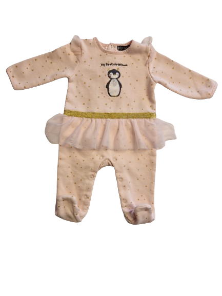 Pyjama rose avec tulle 3 mois