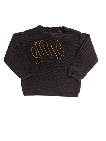 Pull bleu en maille 18 mois