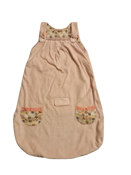 Gigoteuse rose en velours 0-6 mois