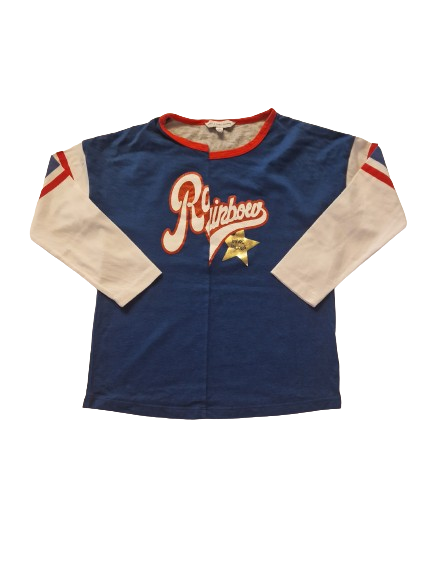 Tee-shirt bleu manches longues 4 ans