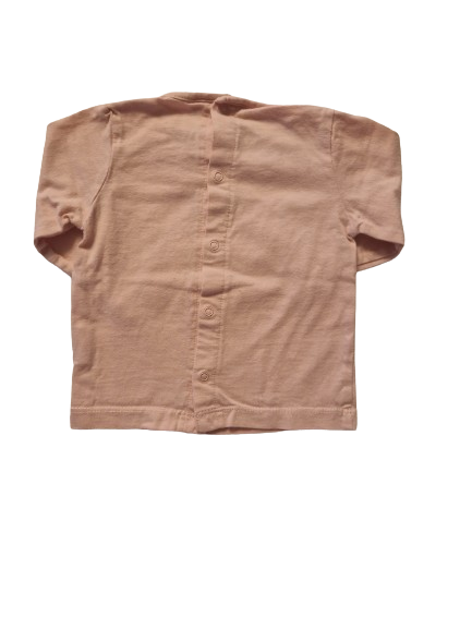 Tee-shirt rose manches longues 9 mois