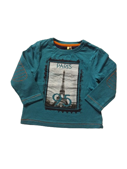 Sweat bleu turquoise 3 ans