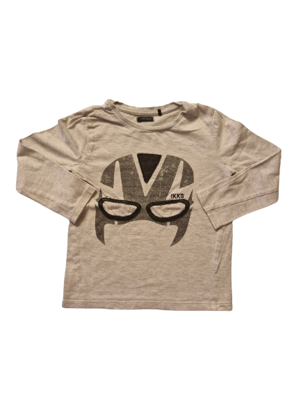 Tee-shirt gris manches longues 4 ans