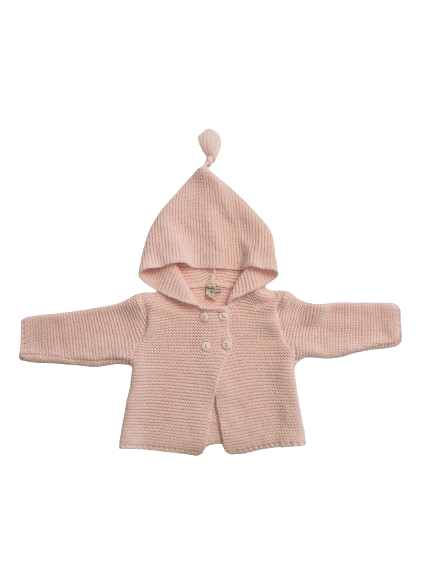 Gilet rose à capuche 3 mois