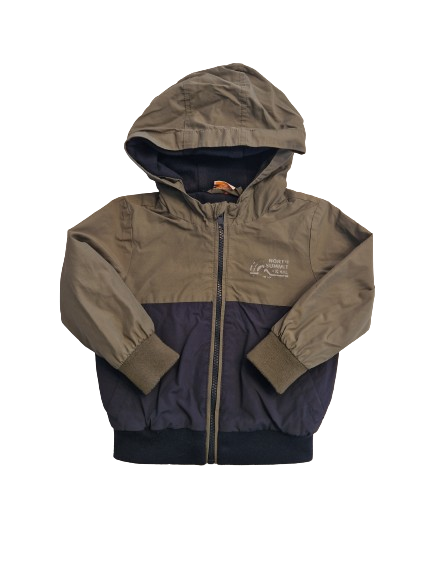 Blouson kaki et noir 24 mois