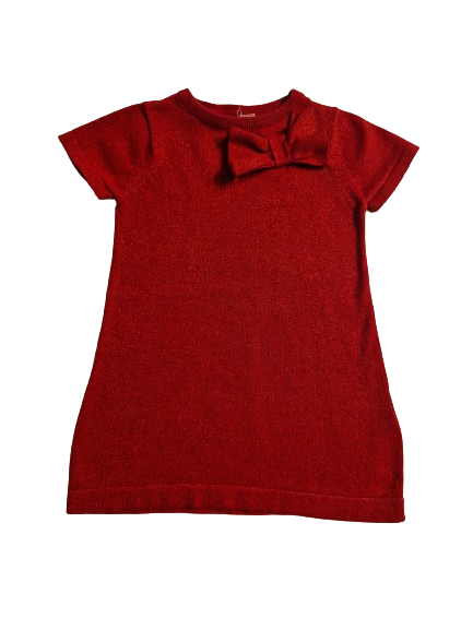 Robe rouge scintillante 24 mois