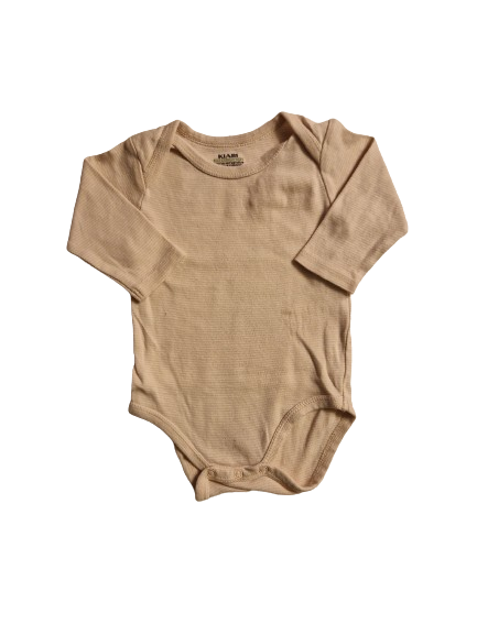 Body blanc rayure rose 6 mois