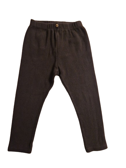 Legging noir en maille 24-3 ans