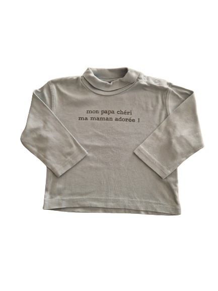 Sous-pull bleu ciel bleu 12 mois