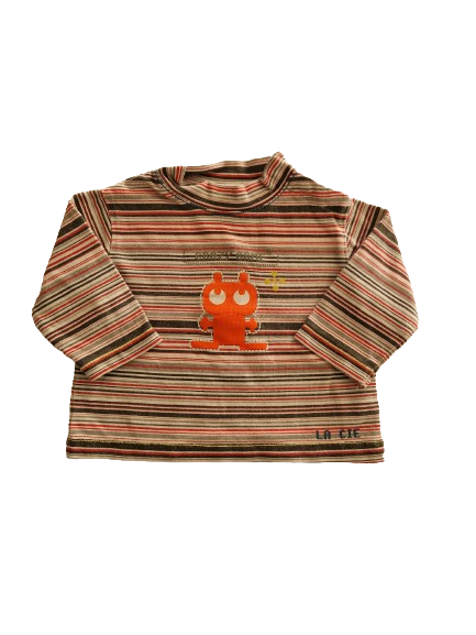 Tee-shirt rayé manches longues 6 mois