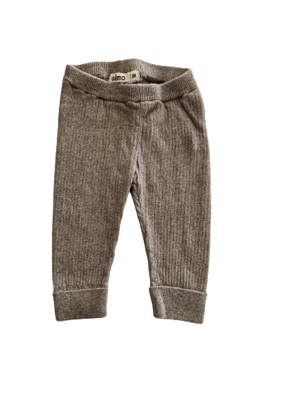 Legging gris en maille 3 mois
