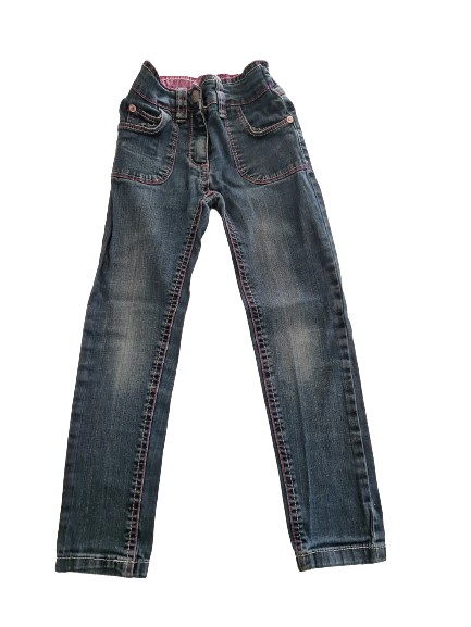 Jean bleu taille ajustable 6 ans