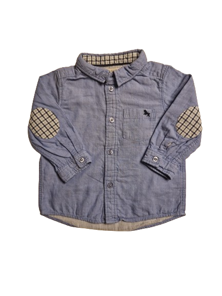 Chemise bleu clair 12 mois