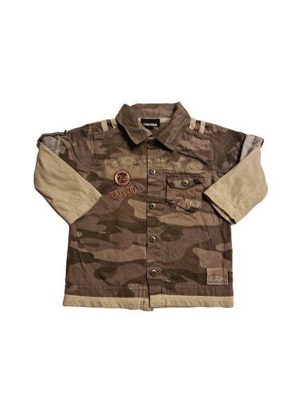 Chemise motif camouflage 18 mois