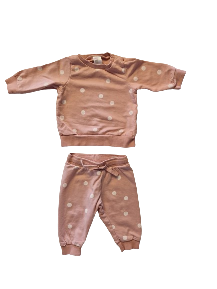Ensemble rose sweat et jogging 3 mois