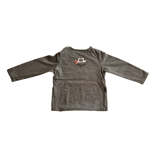 Tee-shirt gris manches longues 18 mois