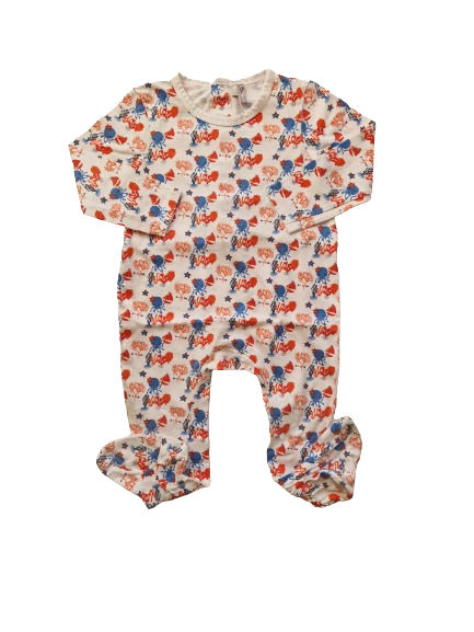 Pyjama blanc imprimé mer 24 mois