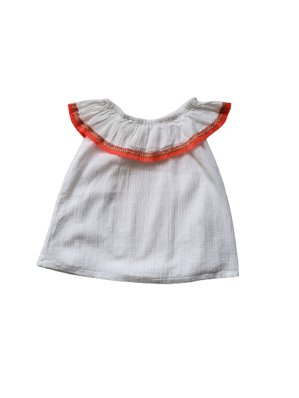 Robe blanche 9-12 mois