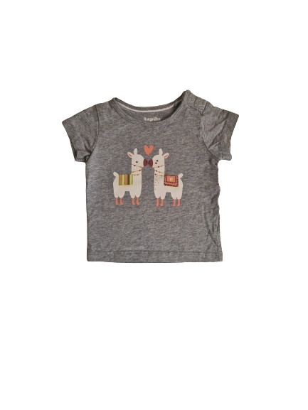 Tee-shirt gris 2-6 mois