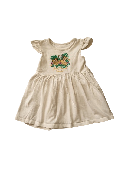 Robe blanche Roi lion  9-12 mois