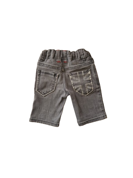 Bermuda en jean gris 24 mois