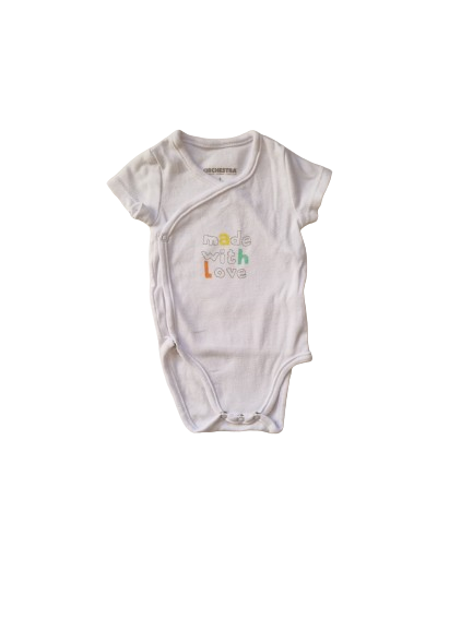 Body blanc inscription 1 mois