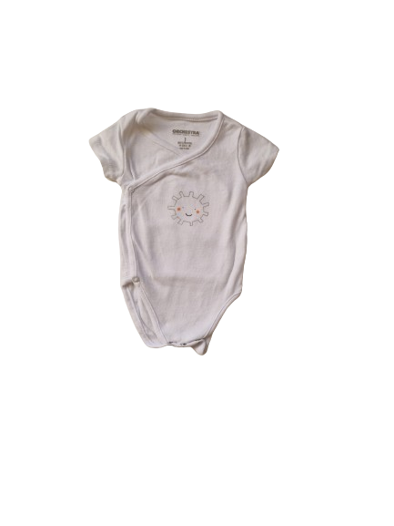 Body blanc motif soleil 1 mois