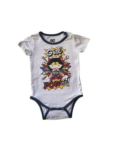 Lot de deux bodys rouge et blanc Wonder Woman 24 mois