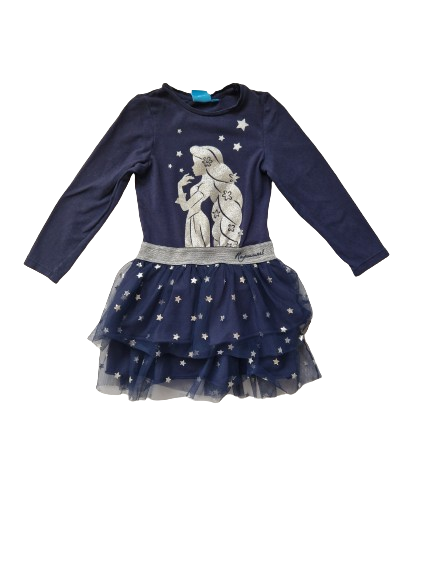 Robe bleu reine des neiges 24 mois-3 ans