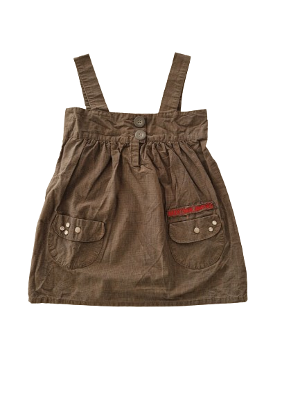 Robe marron imprimée 5 ans