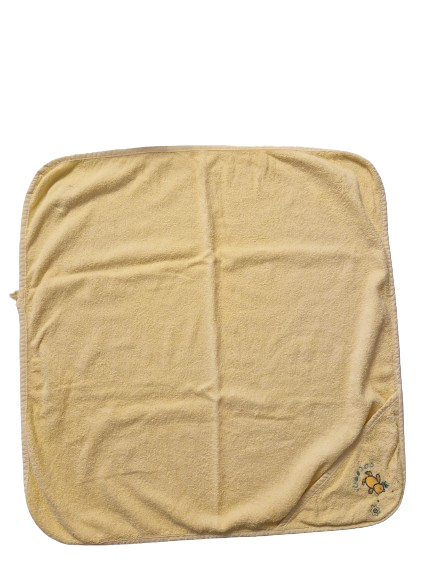 Cape de bain jaune 80x80