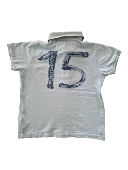 Polo bleu ciel 6 ans