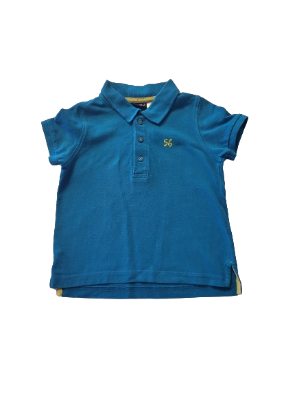 Polo bleu roi 3-4 ans