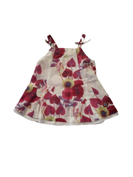 Robe blanche imprimée 6 mois