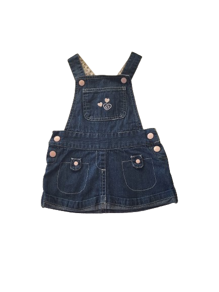 Robe salopette en jean 12 mois