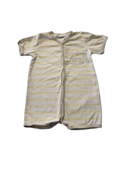 Combishort blanche et jaune 24 mois