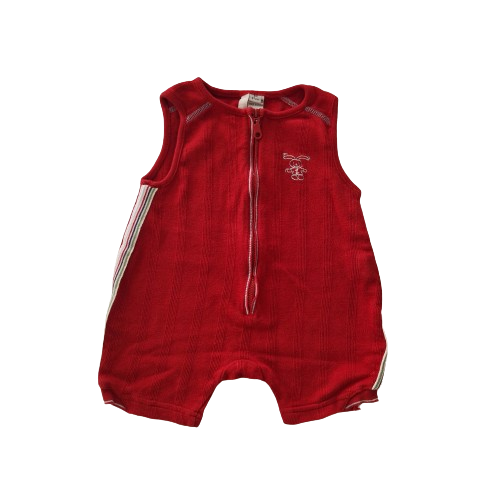 Combishort rouge 6 mois